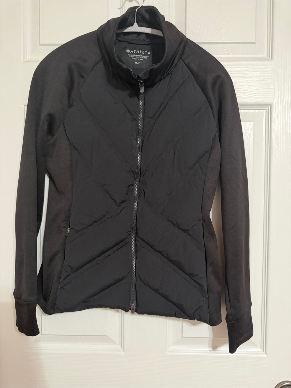 Athleta Black Quilted Jacket